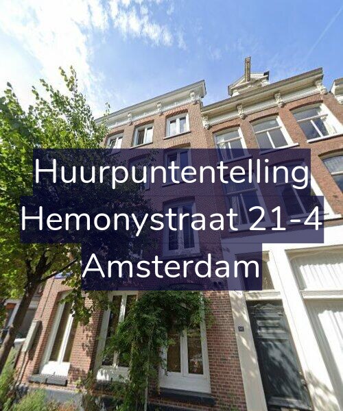 Foto gevel Huurpuntentelling voor Hemonystraat 21-4, Amsterdam