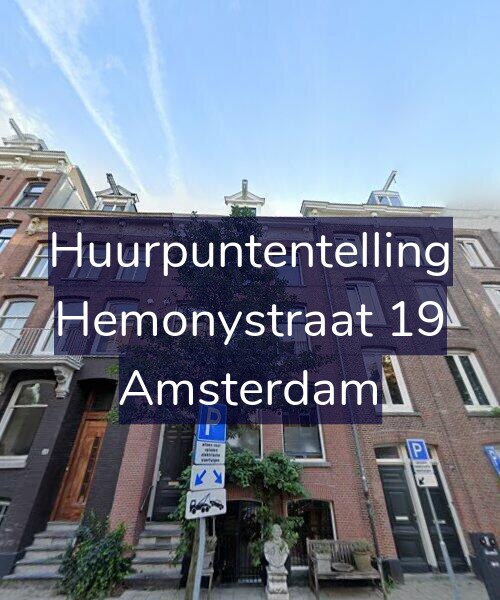 Foto gevel Huurpuntentelling voor Hemonystraat 19, Amsterdam