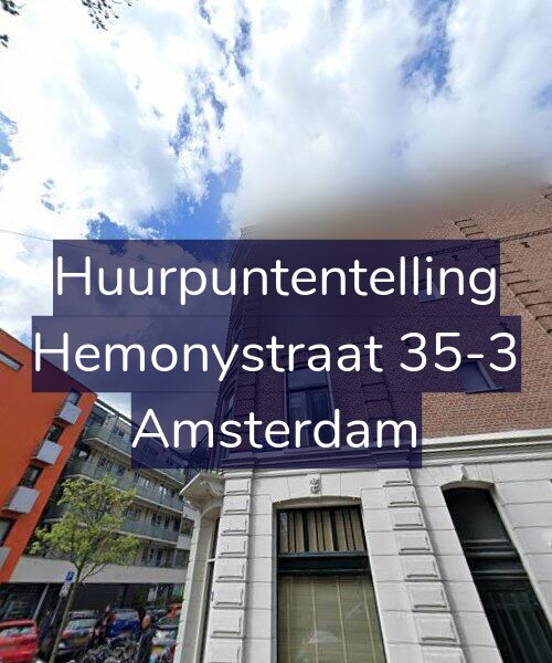 Foto gevel Huurpuntentelling voor Hemonystraat 35-3, Amsterdam