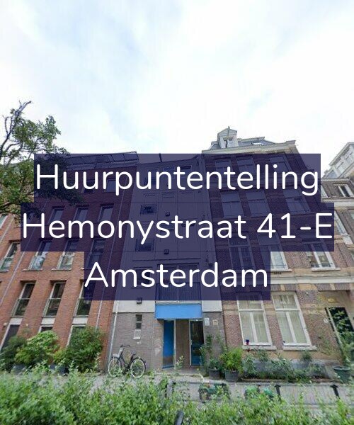 Foto gevel Huurpuntentelling voor Hemonystraat 41-E, Amsterdam