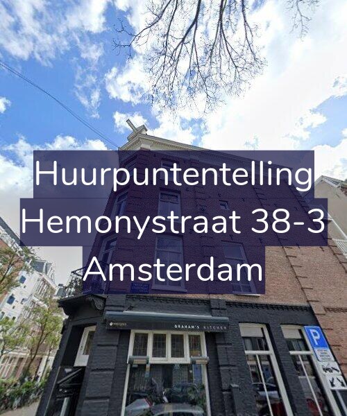 Foto gevel Huurpuntentelling voor Hemonystraat 38-3, Amsterdam