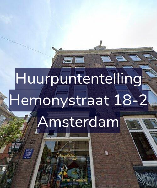 Foto gevel Huurpuntentelling voor Hemonystraat 18-2, Amsterdam