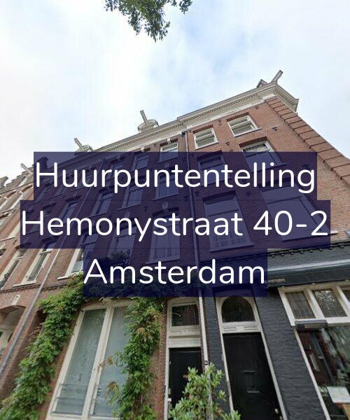 Foto gevel Huurpuntentelling voor Hemonystraat 40-2, Amsterdam