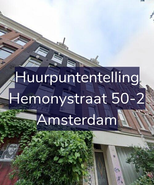 Foto gevel Huurpuntentelling voor Hemonystraat 50-2, Amsterdam