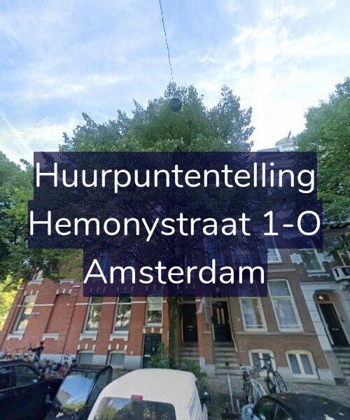 Foto gevel Huurpuntentelling voor Hemonystraat 1-O, Amsterdam