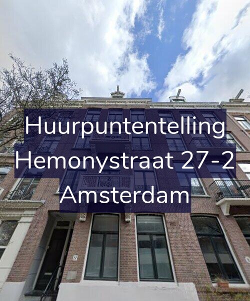 Foto gevel Huurpuntentelling voor Hemonystraat 27-2, Amsterdam