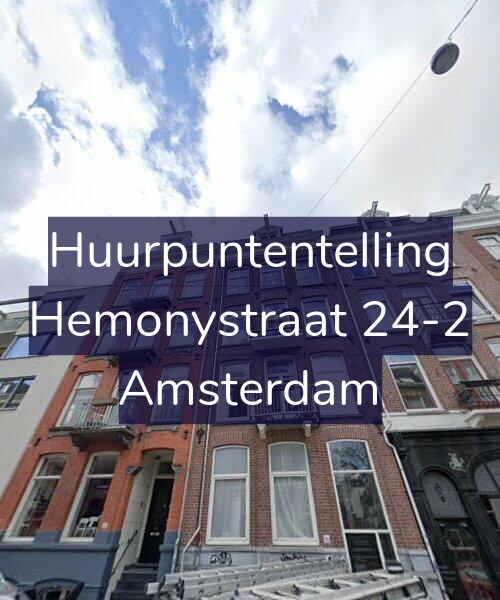 Foto gevel Huurpuntentelling voor Hemonystraat 24-2, Amsterdam
