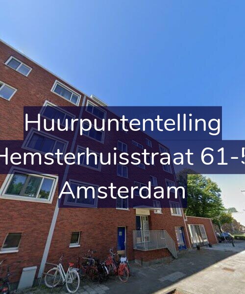 Foto gevel Huurpuntentelling voor Hemsterhuisstraat 61-5, Amsterdam