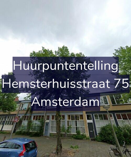 Foto gevel Huurpuntentelling voor Hemsterhuisstraat 75, Amsterdam