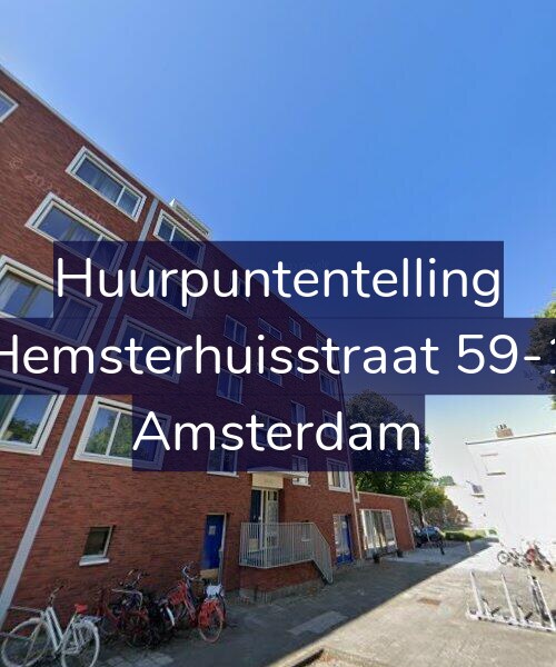 Foto gevel Huurpuntentelling voor Hemsterhuisstraat 59-1, Amsterdam