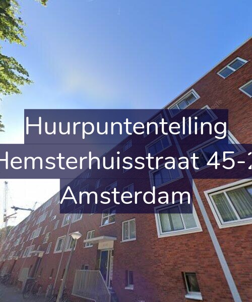 Foto gevel Huurpuntentelling voor Hemsterhuisstraat 45-2, Amsterdam