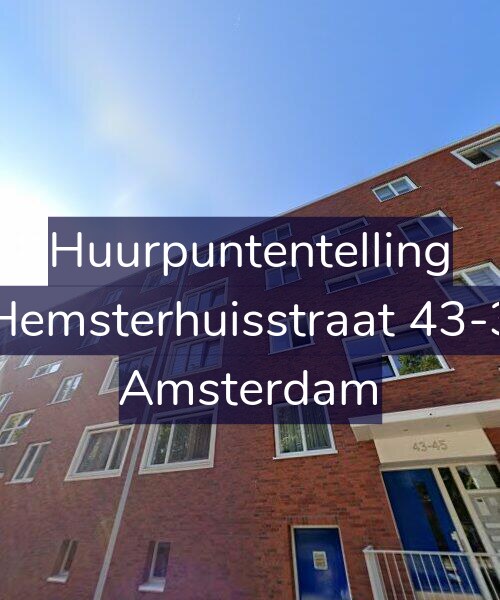 Foto gevel Huurpuntentelling voor Hemsterhuisstraat 43-3, Amsterdam