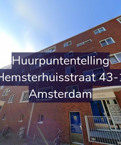 Foto gevel Huurpuntentelling voor Hemsterhuisstraat 43-1, Amsterdam