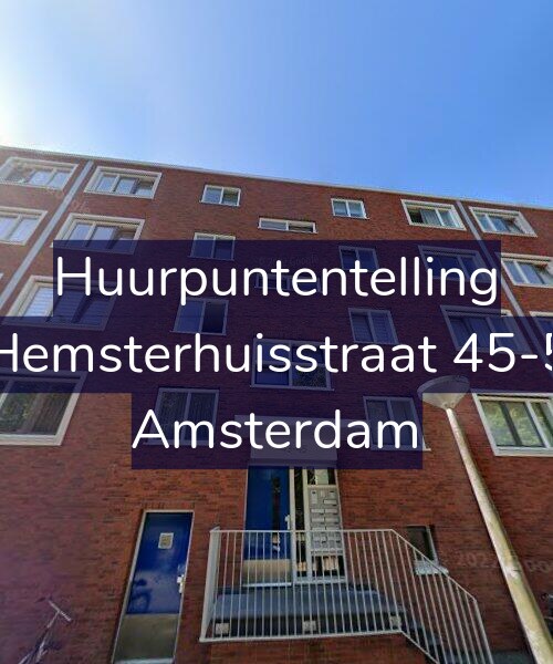 Foto gevel Huurpuntentelling voor Hemsterhuisstraat 45-5, Amsterdam