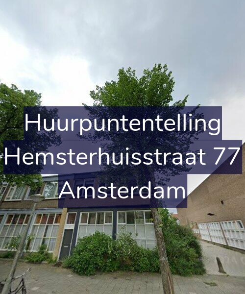 Foto gevel Huurpuntentelling voor Hemsterhuisstraat 77, Amsterdam