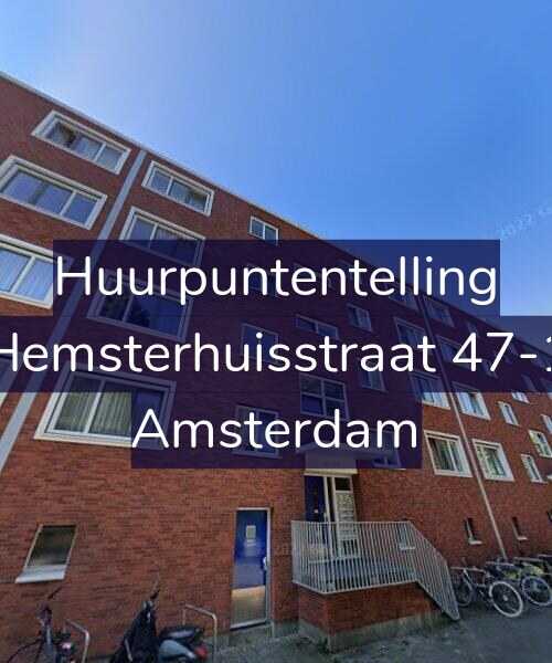 Foto gevel Huurpuntentelling voor Hemsterhuisstraat 47-1, Amsterdam