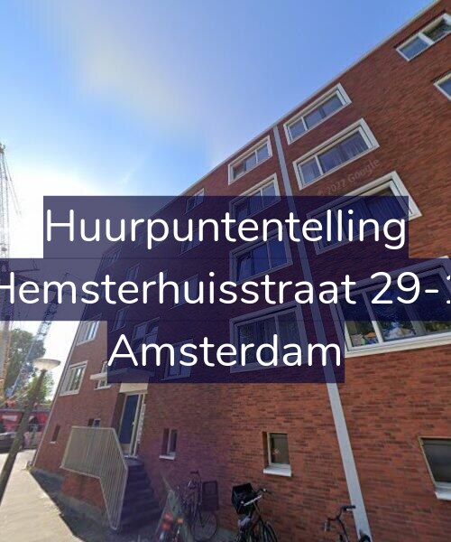 Foto gevel Huurpuntentelling voor Hemsterhuisstraat 29-1, Amsterdam