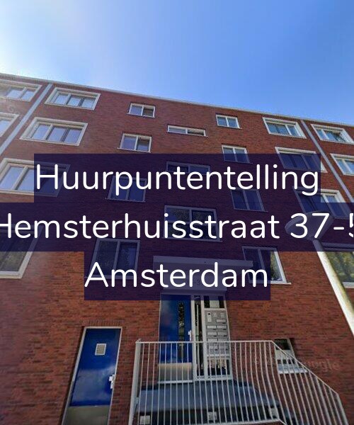 Foto gevel Huurpuntentelling voor Hemsterhuisstraat 37-5, Amsterdam