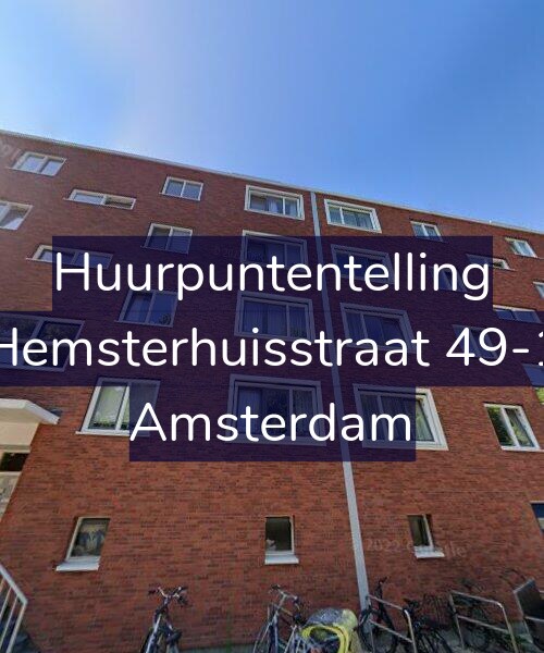Foto gevel Huurpuntentelling voor Hemsterhuisstraat 49-1, Amsterdam