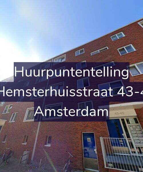 Foto gevel Huurpuntentelling voor Hemsterhuisstraat 43-4, Amsterdam