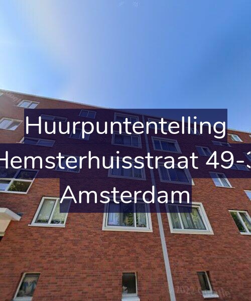 Foto gevel Huurpuntentelling voor Hemsterhuisstraat 49-3, Amsterdam