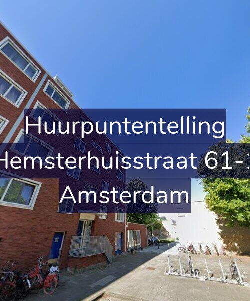 Foto gevel Huurpuntentelling voor Hemsterhuisstraat 61-1, Amsterdam