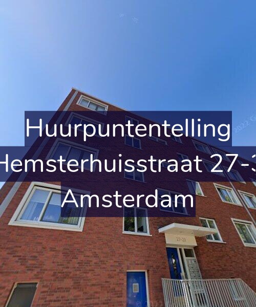 Foto gevel Huurpuntentelling voor Hemsterhuisstraat 27-3, Amsterdam