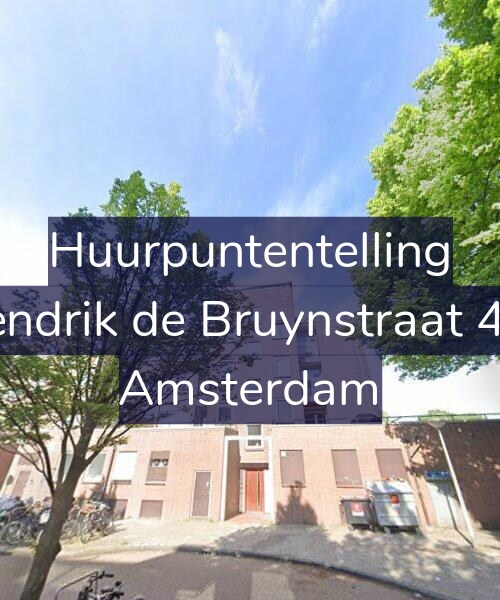 Foto gevel Huurpuntentelling voor Hendrik de Bruynstraat 4-1, Amsterdam