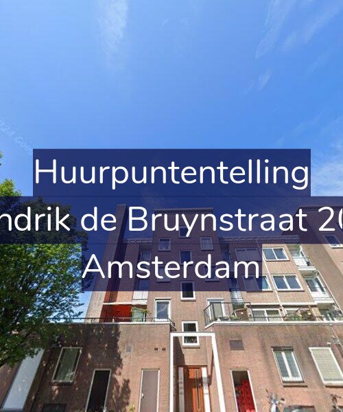 Foto gevel Huurpuntentelling voor Hendrik de Bruynstraat 20-2, Amsterdam