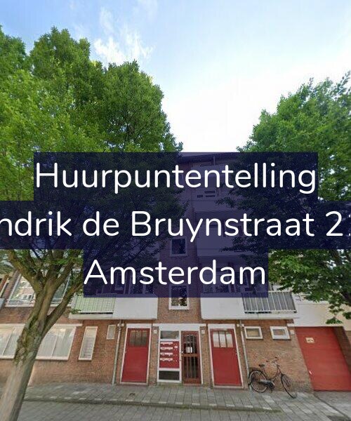 Foto gevel Huurpuntentelling voor Hendrik de Bruynstraat 21-1, Amsterdam
