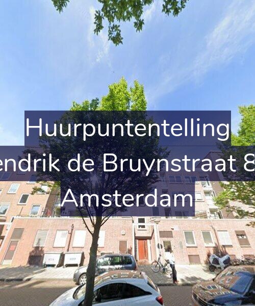 Foto gevel Huurpuntentelling voor Hendrik de Bruynstraat 8-1, Amsterdam