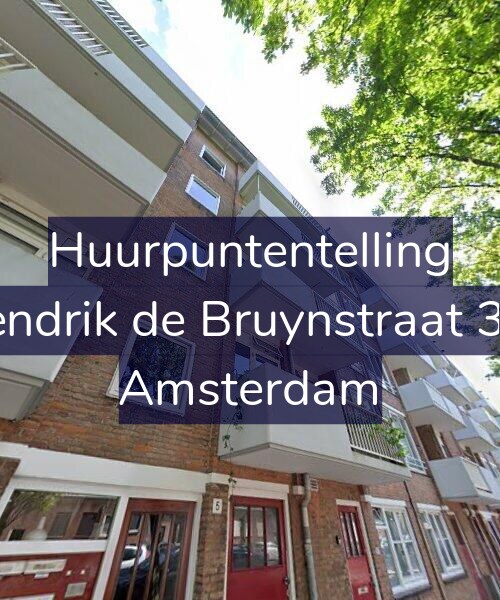 Foto gevel Huurpuntentelling voor Hendrik de Bruynstraat 3-2, Amsterdam