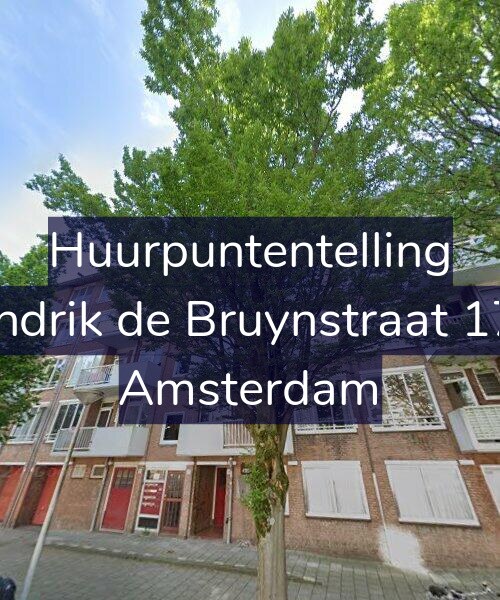 Foto gevel Huurpuntentelling voor Hendrik de Bruynstraat 17-1, Amsterdam