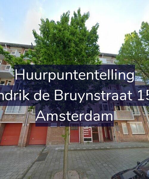 Foto gevel Huurpuntentelling voor Hendrik de Bruynstraat 15-H, Amsterdam