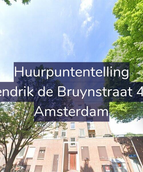 Foto gevel Huurpuntentelling voor Hendrik de Bruynstraat 4-2, Amsterdam
