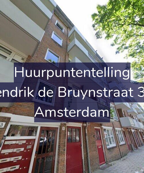 Foto gevel Huurpuntentelling voor Hendrik de Bruynstraat 3-1, Amsterdam