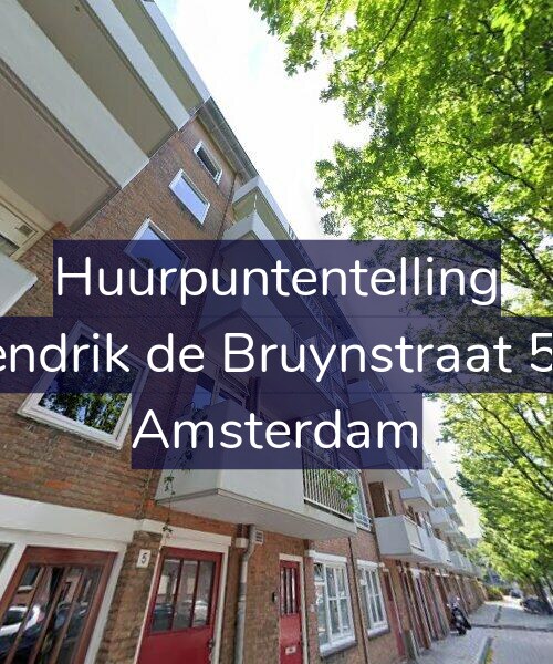 Foto gevel Huurpuntentelling voor Hendrik de Bruynstraat 5-3, Amsterdam