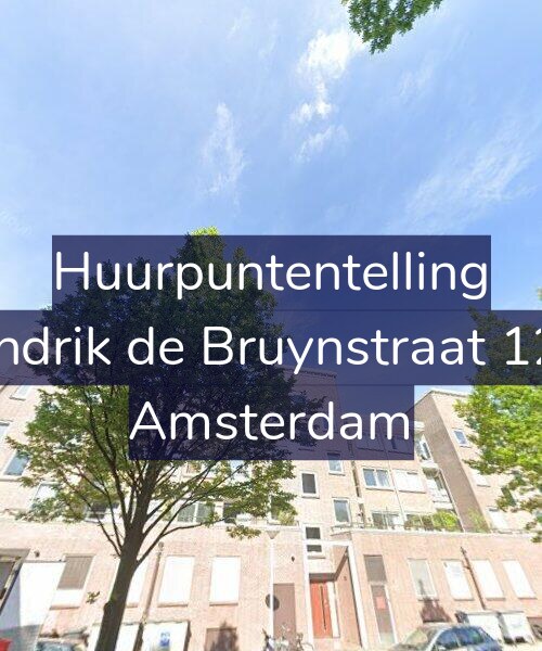 Foto gevel Huurpuntentelling voor Hendrik de Bruynstraat 12-3, Amsterdam