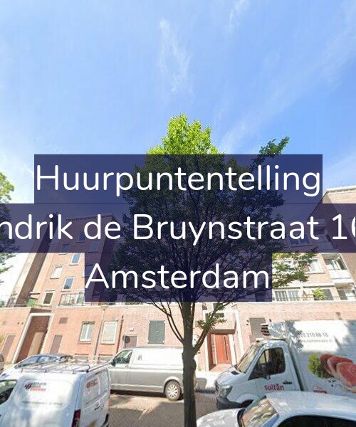 Foto gevel Huurpuntentelling voor Hendrik de Bruynstraat 16-1, Amsterdam