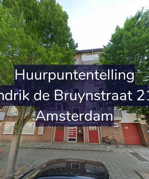Foto gevel Huurpuntentelling voor Hendrik de Bruynstraat 21-H, Amsterdam
