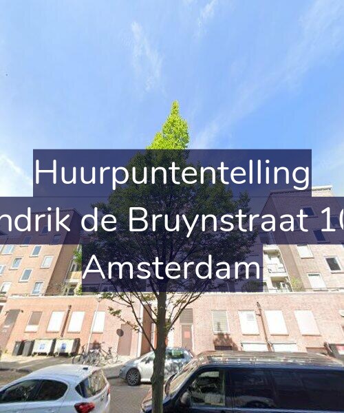 Foto gevel Huurpuntentelling voor Hendrik de Bruynstraat 10-1, Amsterdam