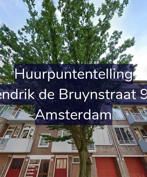 Foto gevel Huurpuntentelling voor Hendrik de Bruynstraat 9-2, Amsterdam