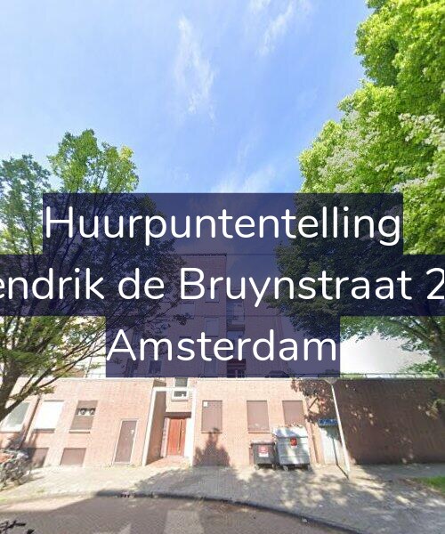 Foto gevel Huurpuntentelling voor Hendrik de Bruynstraat 2-1, Amsterdam