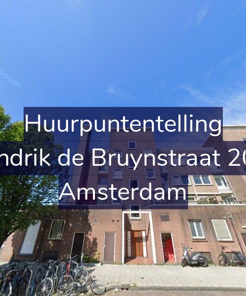 Foto gevel Huurpuntentelling voor Hendrik de Bruynstraat 20-1, Amsterdam