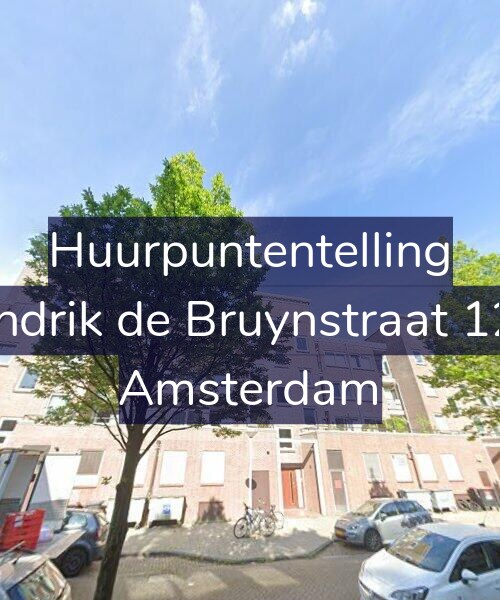Foto gevel Huurpuntentelling voor Hendrik de Bruynstraat 12-1, Amsterdam
