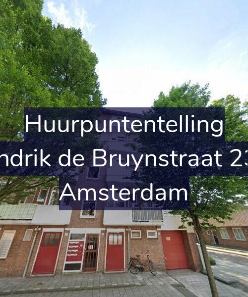Foto gevel Huurpuntentelling voor Hendrik de Bruynstraat 23-1, Amsterdam