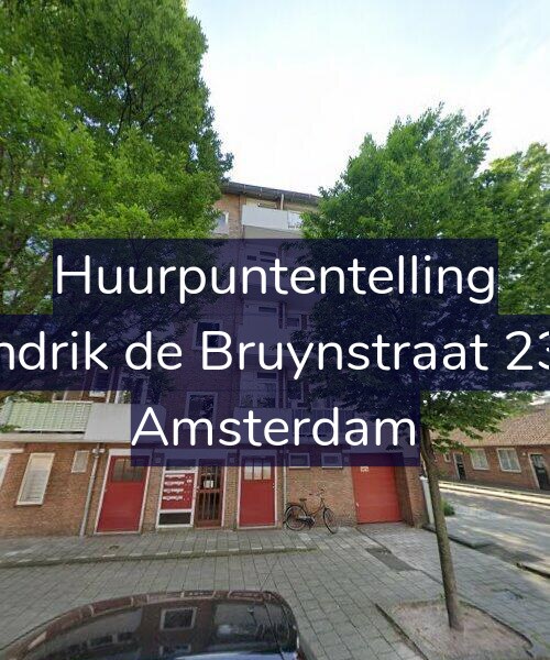 Foto gevel Huurpuntentelling voor Hendrik de Bruynstraat 23-H, Amsterdam