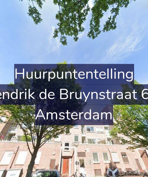 Foto gevel Huurpuntentelling voor Hendrik de Bruynstraat 6-2, Amsterdam