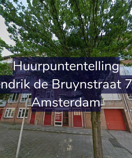 Foto gevel Huurpuntentelling voor Hendrik de Bruynstraat 7-H, Amsterdam