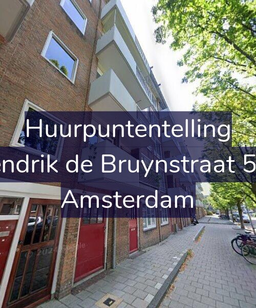 Foto gevel Huurpuntentelling voor Hendrik de Bruynstraat 5-H, Amsterdam